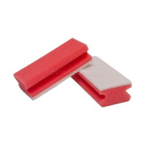 Schuurspons met greep Rood/Wit - 5st