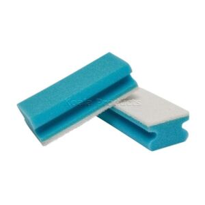Schuurspons met greep Blauw/Wit - 5st