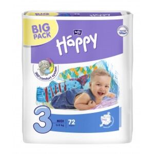 Bella Baby Happy Luiers Midi (5-9kg), size 3