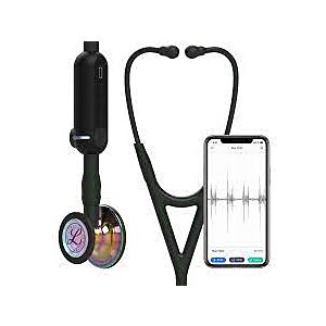 Littmann Digital CORE stethoscoop zwart met rainbow borststuk