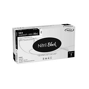 Handschoenen nitril PF/NS Solution Black - 100st