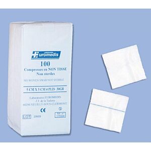 Non woven kompres - Niet Steriel - 10 x 10 cm