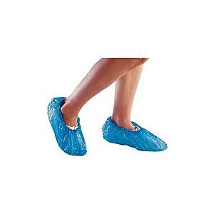 Schoenovertrek cover PE blauw - wegwerp  100st