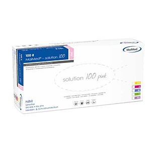 Handschoenen nitril PF/NS Solution pink - 100st
