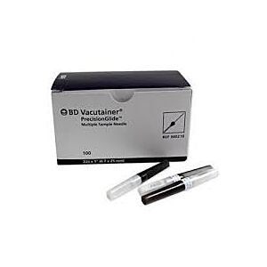 BD Vacutainer Precision Glide 22x1.5 zwart 100st