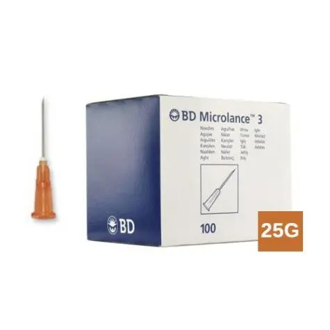 BD Microlance Naalden 25G(0,5mm) x 16mm Oranje - 100 stuks