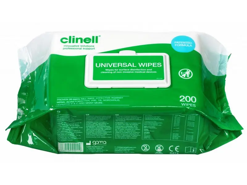 Clinell Universele Ontsmettende Doekjes - 200st