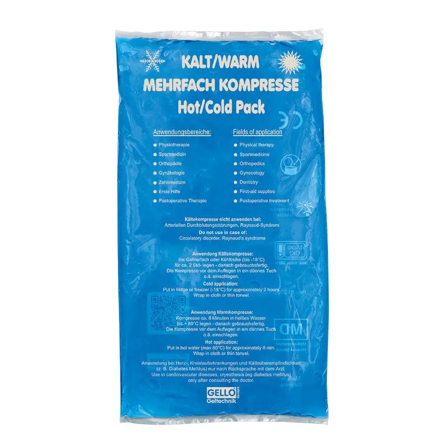 Cold/Hot Gel Pack blauw 21x38cm - 1 stuk