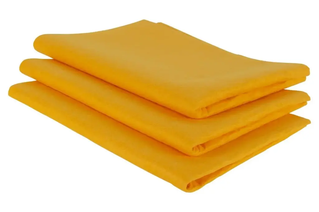 Serpillière en viscose orange 50 cm x 70 cm - 3 pièces