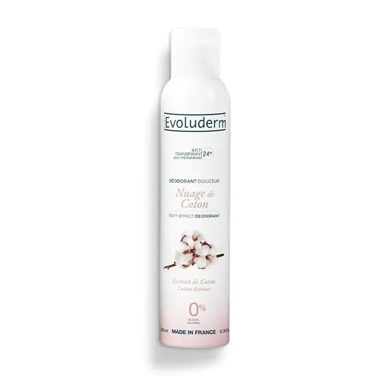 Evoluderm Déodorant Extrait de coton 200 ml - 1pc