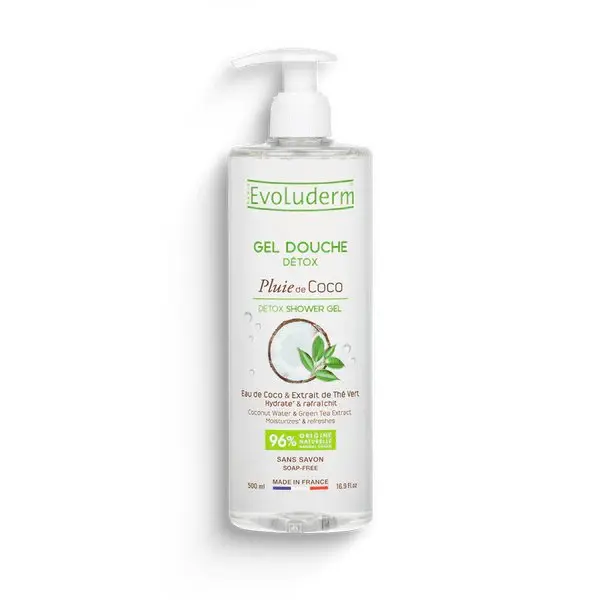 Evoluderm Douche Gel Detox Pluie de Coco 500ml - 20st