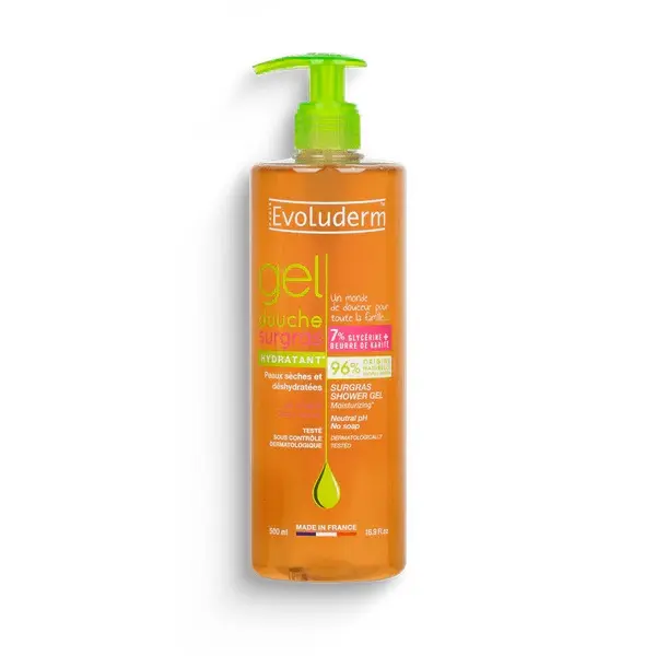 Evoluderm Gel douche surgras 500 ml - 1pc