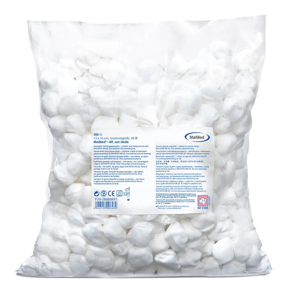 MaiMed Gaasdeppers Niet-steriel 20x20cm - 500 stuks