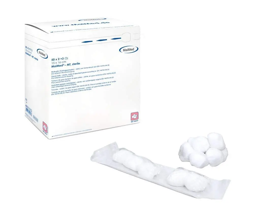 MaiMed Gaasdeppers Steriel 20x20cm - Per 3 verpakt - 100 stuks