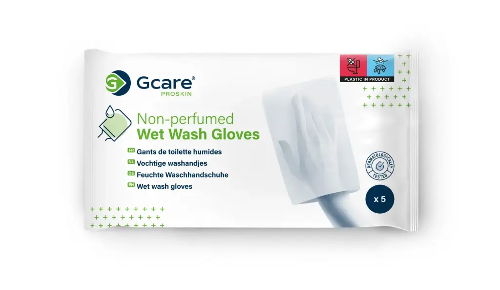 Gcare vochtige washandjes niet geparfumeerd - 36 x 5st