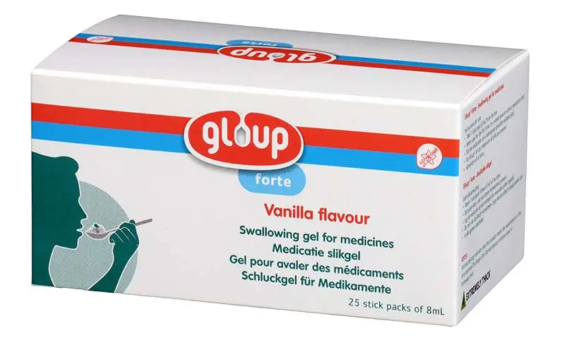 Gloup FORTE Slikgel Vanille unidose 8ml - 4 x 25 stuks