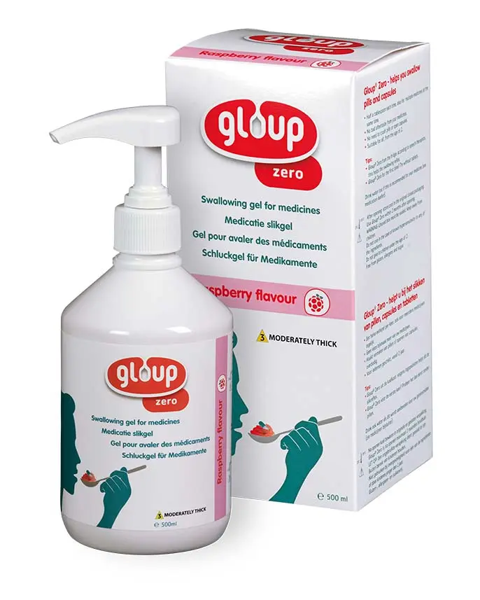 Gloup ZERO Slikgel Framboos pompflacon - 1 x 500ml