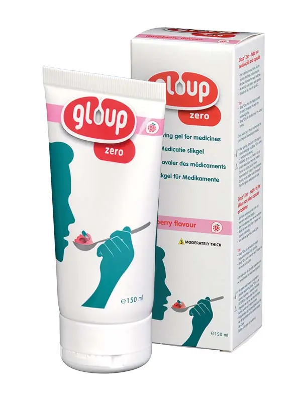 Gloup ZERO Slikgel Framboos tube 150ml - 60 stuks