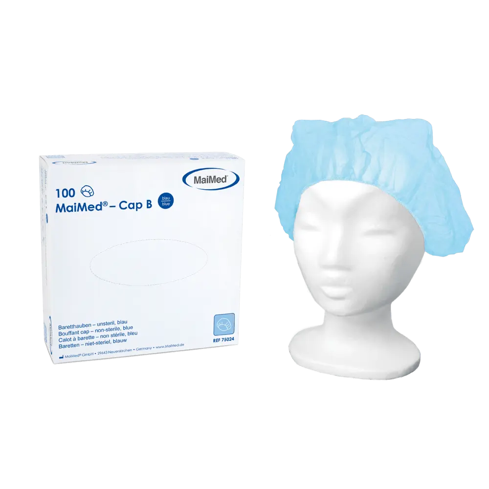 MaiMed Haarnetje PP Blauw - Omdoos (10 x 100 stuks)