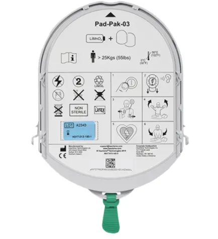 HeartSine 2-in-1 batterij & elektroden PadPak - 1st