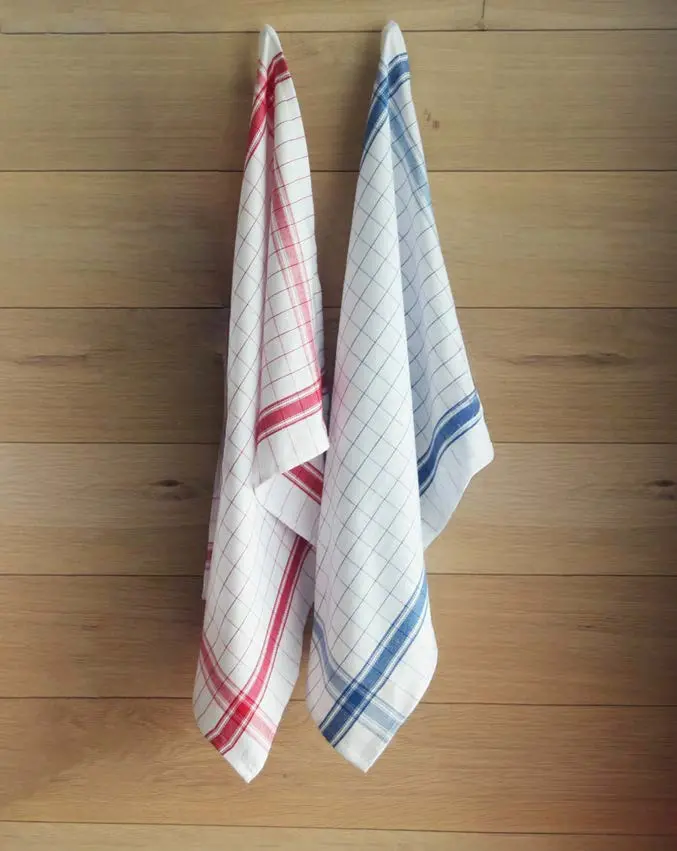 Torchons de cuisine assortis 100 % coton 50 cm x 70 cm - 6 pièces