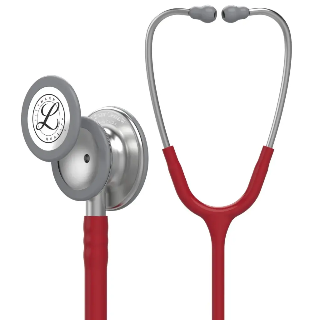 Littmann Classic III - Acier inoxydable argent/bordeaux