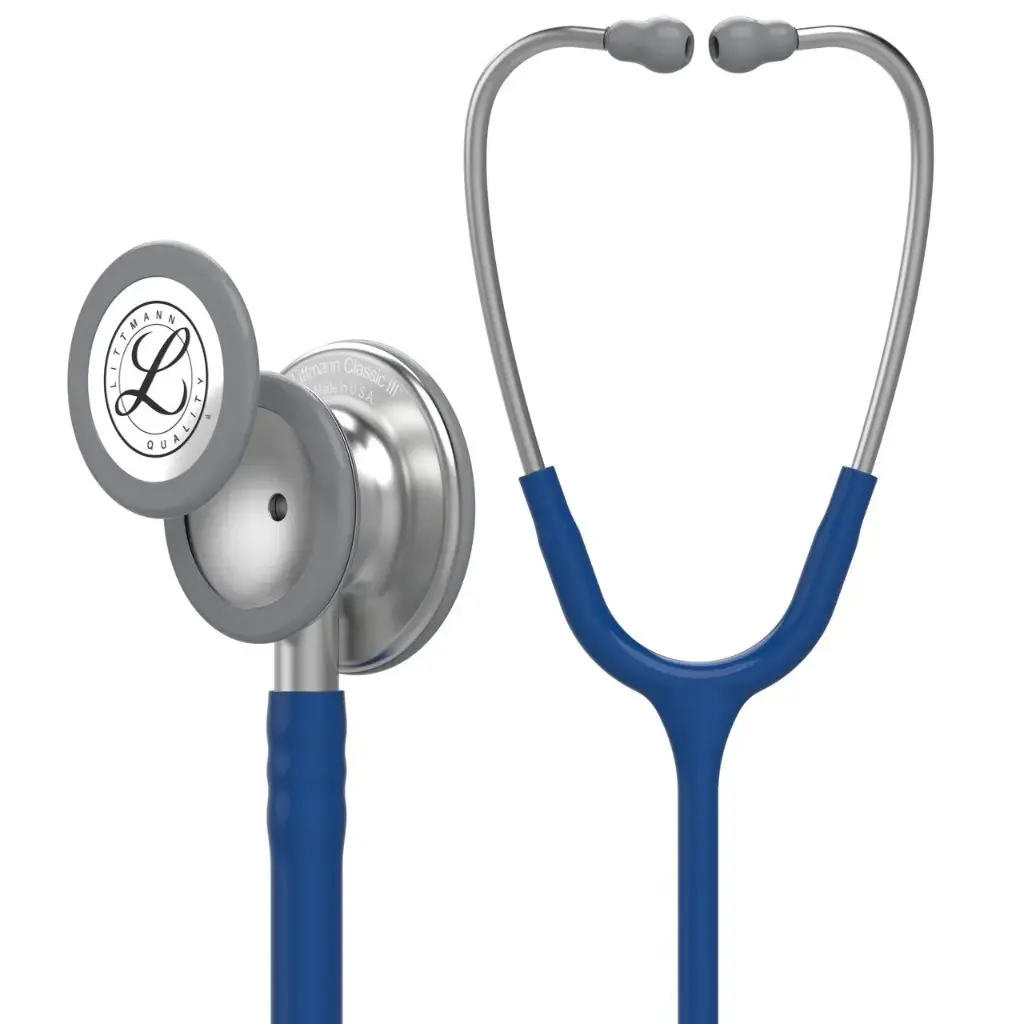 Littmann Classic III - Acier inoxydable argent/bleu marine