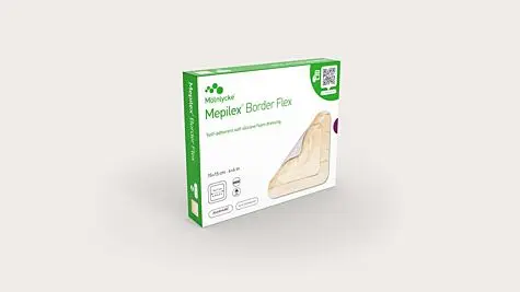 Pansement en mousse Mepilex Border Flex 10 cm x 10 cm - 5 pièces