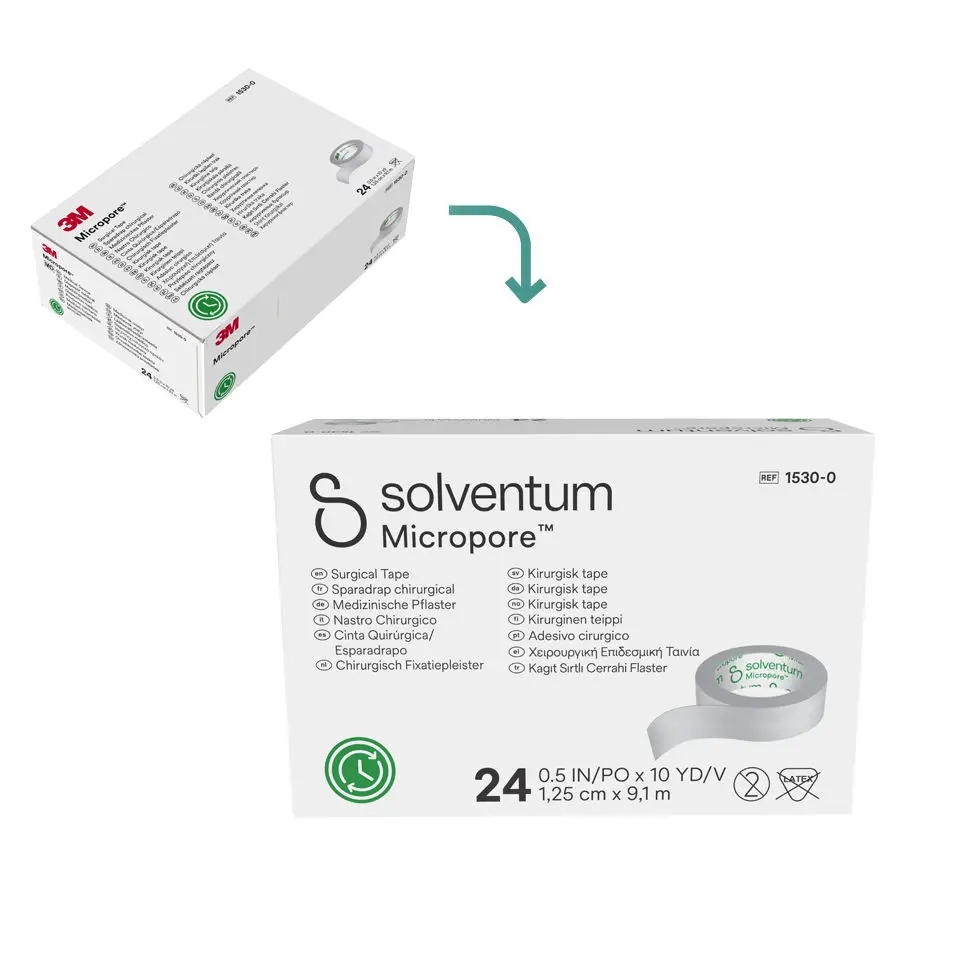 Solventum Micropore Chirurgische hechtpleister 5cm x 9,1m - 6 stuks