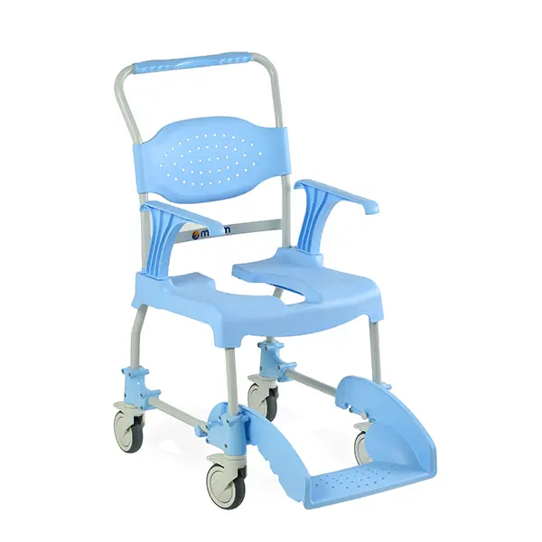 MOEM Chaise de douche et de toilettes en acier inoxydable - 1 pièce