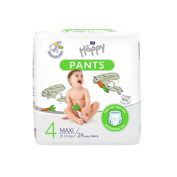 Bella Baby Happy Luierbroekjes Pants - Maat 4 (8-14kg) - Omdoos (4 x 24 stuks)