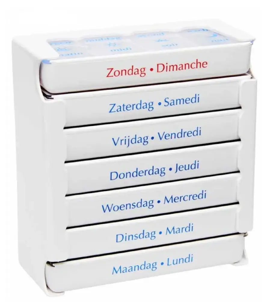 Distributeur de pilules : boîte à médicaments pour 7 jours