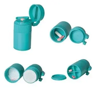 Broyeur/coupe-comprimés avec 2 compartiments de rangement