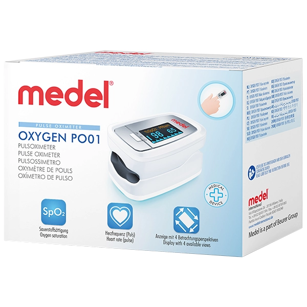 Oxymètre de pouls Modèle pour doigt Adultes - Écran LCD