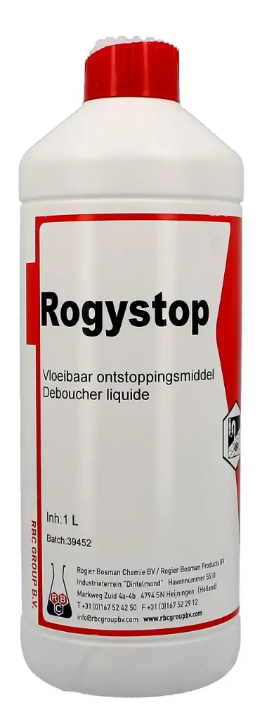 Rogystop Déboucheur liquide 1 L - 4 pièces