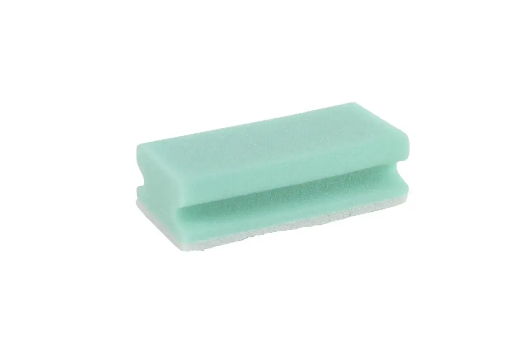 Schuurspons met greep groen/wit - 10 stuks