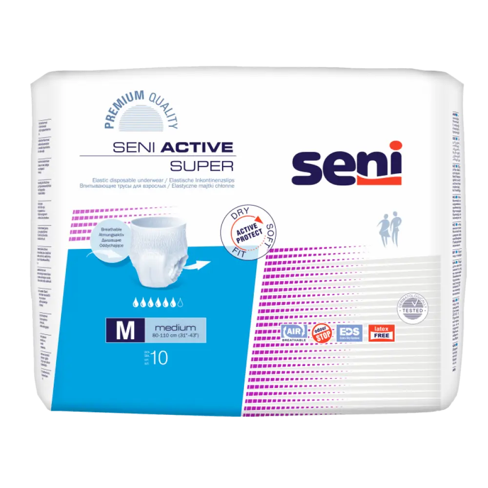Seni Active Super XL - 6 x 10 pièces