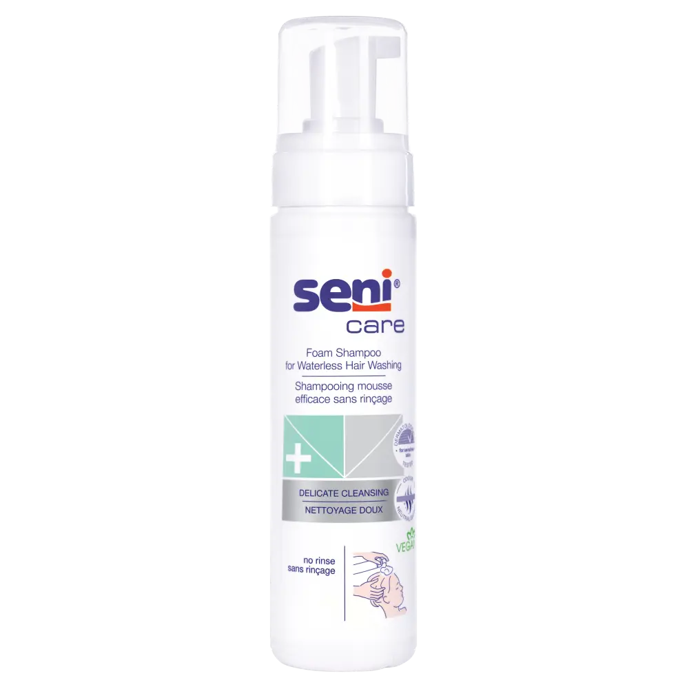 Seni Care Foam Shampoo voor wassen zonder water - 12 x 200ml
