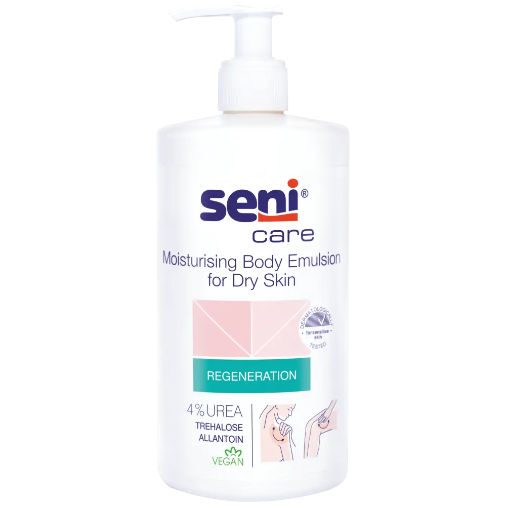 Seni Care Vochtinbrengende emulsie met 4% Urea - 1 x 500ml
