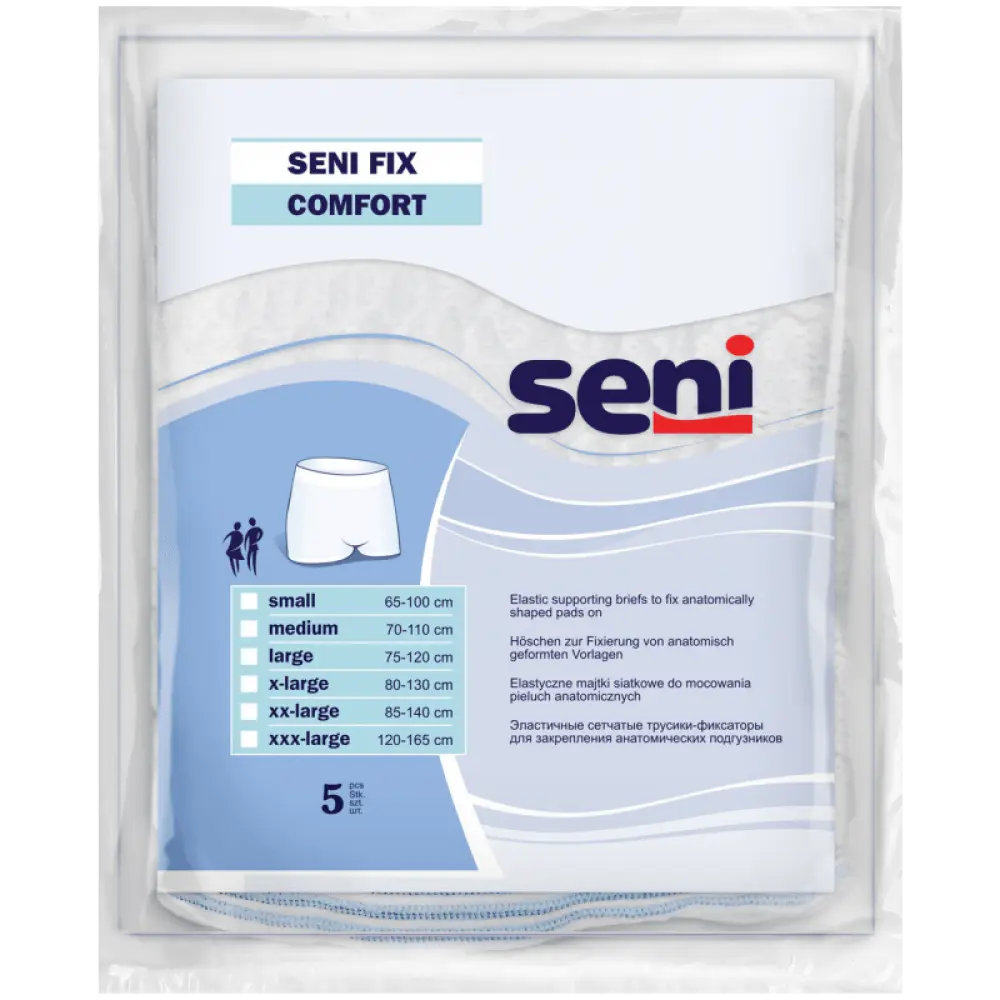 Seni Fix Comfort Elastische fixatiebroekjes - XXL (oranje) - 5 stuks
