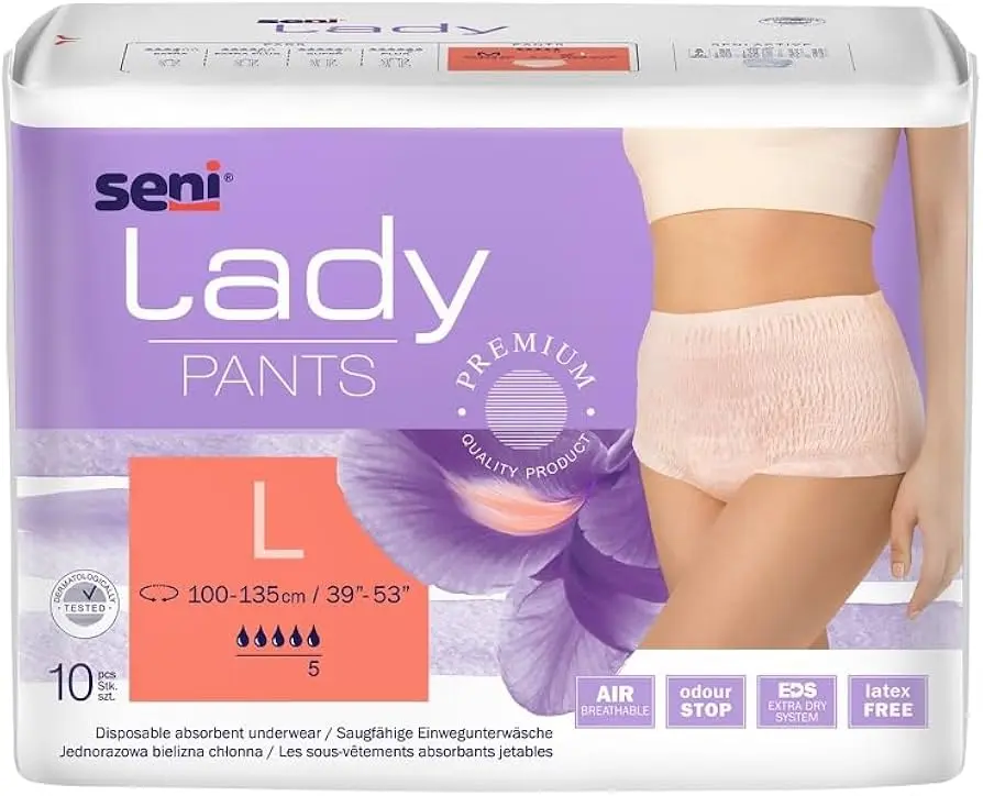 Seni Lady Pants Large - Omdoos (8 x 10 stuks)