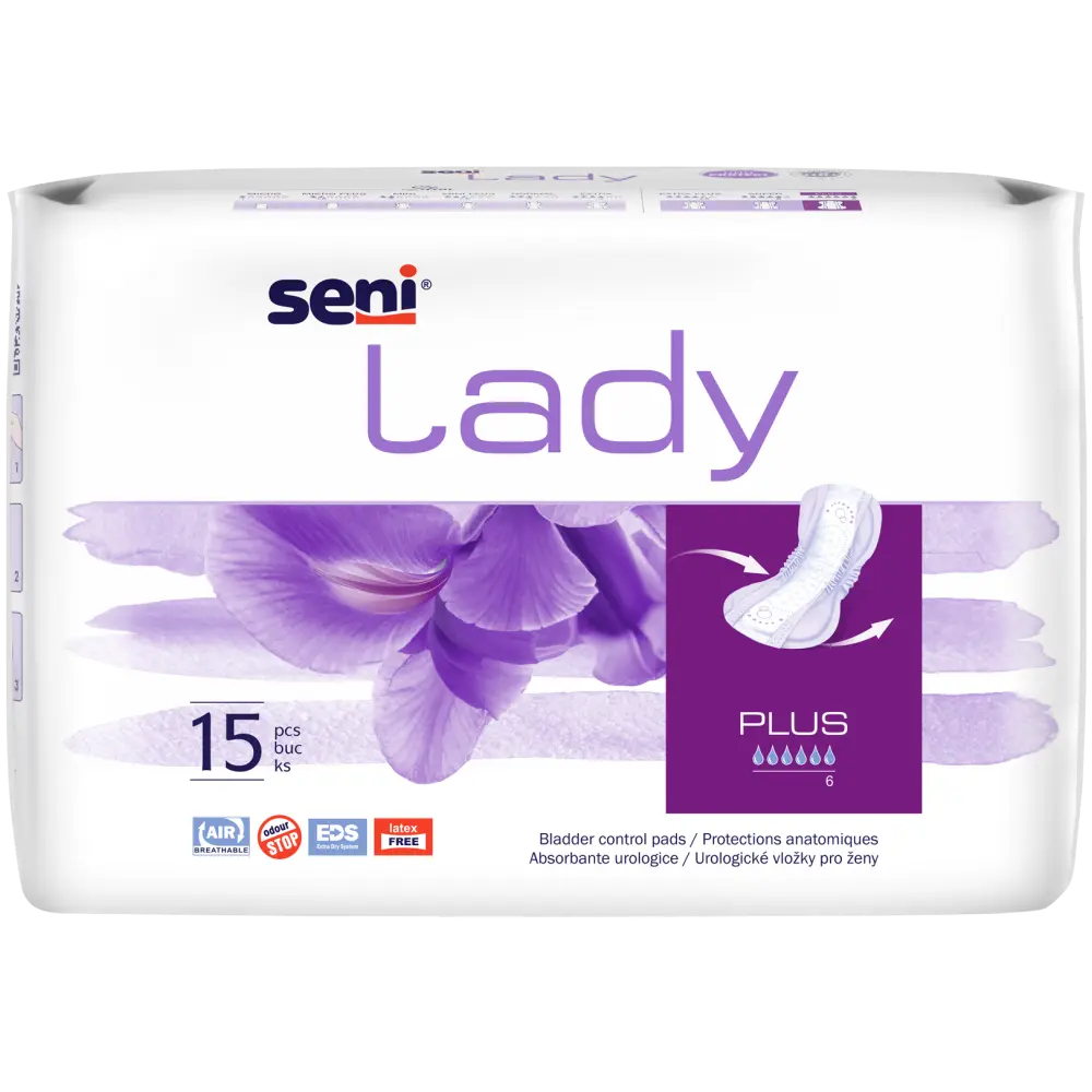 Seni Lady Plus - Omdoos (16 x 15 stuks)