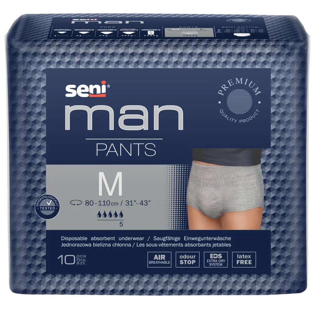 Seni Man Pants Medium - Omdoos (8 x 10 stuks)