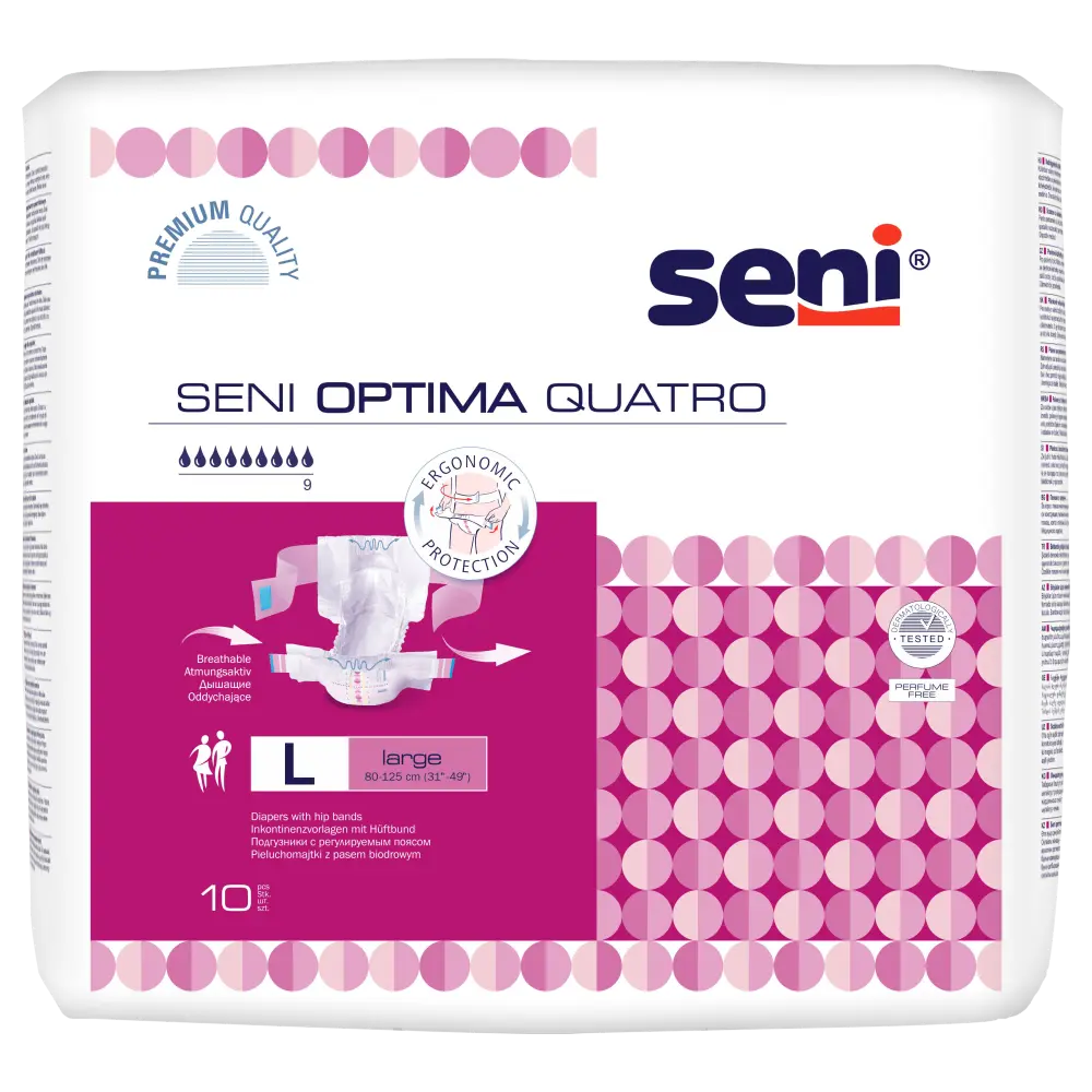 Seni Optima Quatro Large - Omdoos (6 x 10 stuks)
