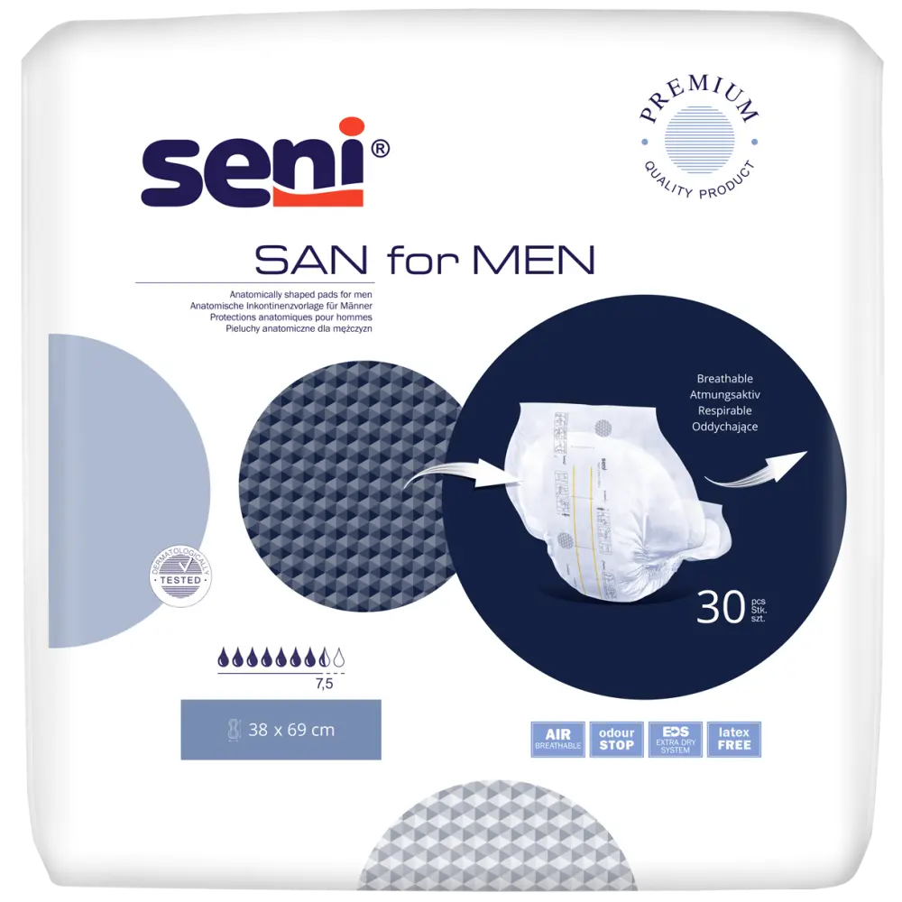 Seni San for Men - Omdoos (2 x 30 stuks)