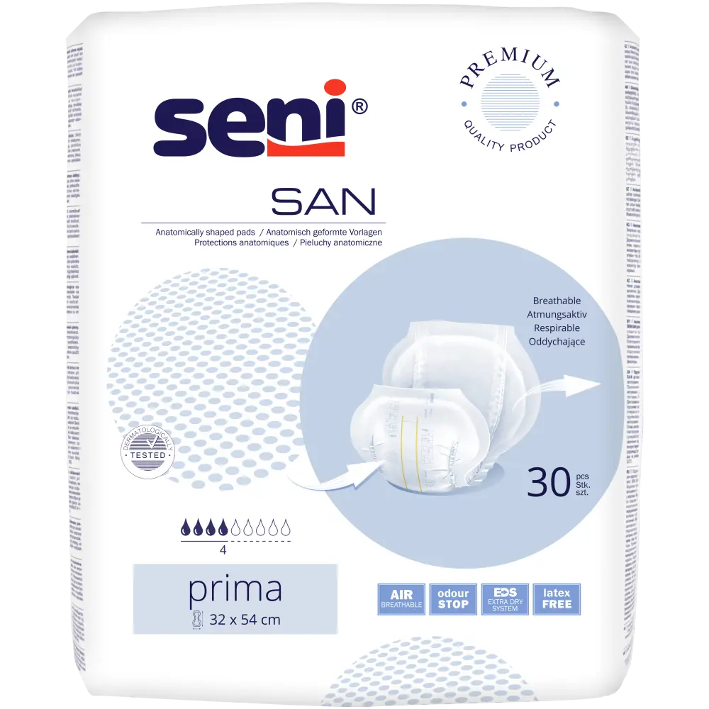 Seni San Prima - Omdoos (4 x 30 stuks)