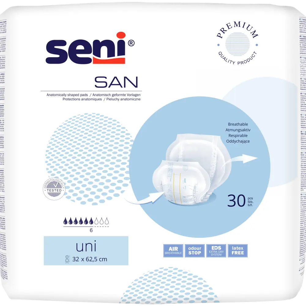 Seni San Uni - Omdoos (4 x 30 stuks)