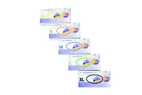 Sensicare Silk Nitril onderzoekshandschoenen Poedervrij - XS - 200 stuks