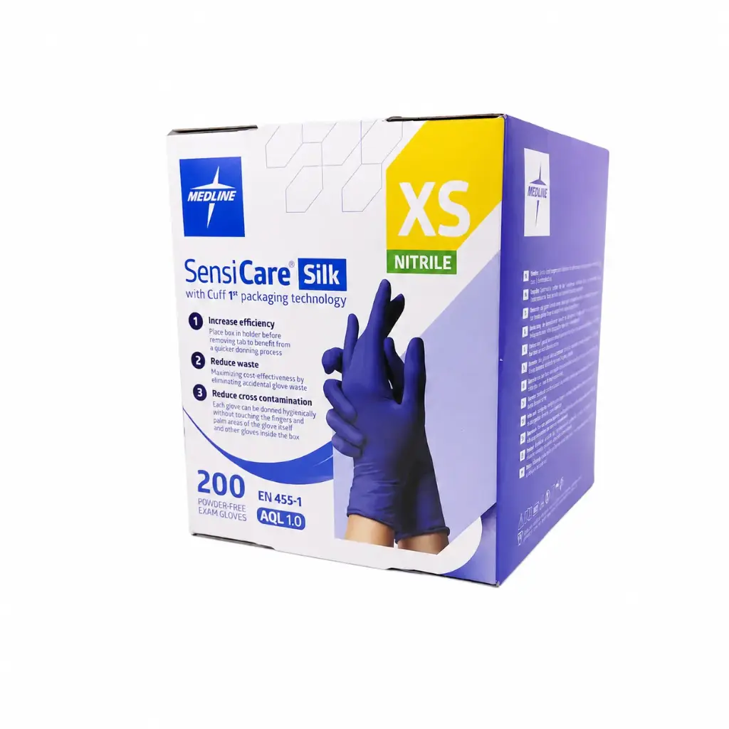 Sensicare Silk Nitril onderzoekshandschoenen Poedervrij - XS - 200 stuks