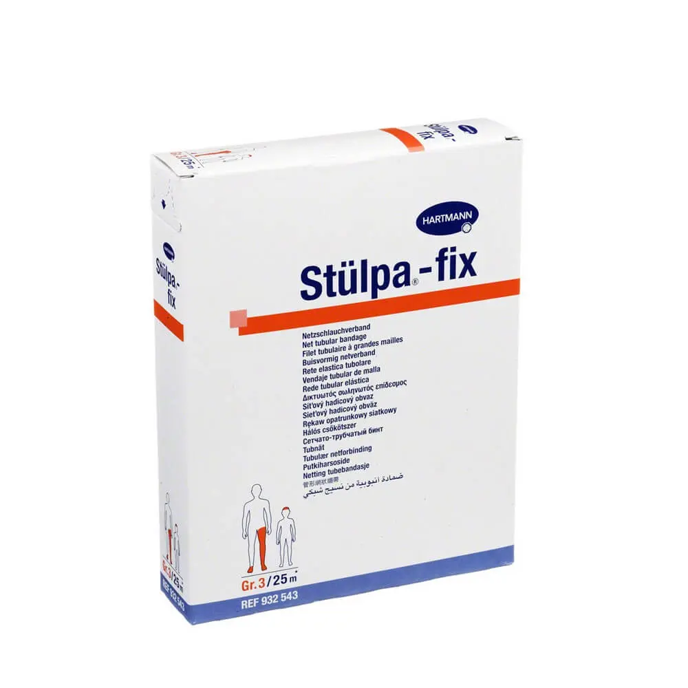 Hartmann Stülpa-fix Elastisch netverband Maat 3 (handen en armen) 25m - 1 stuk